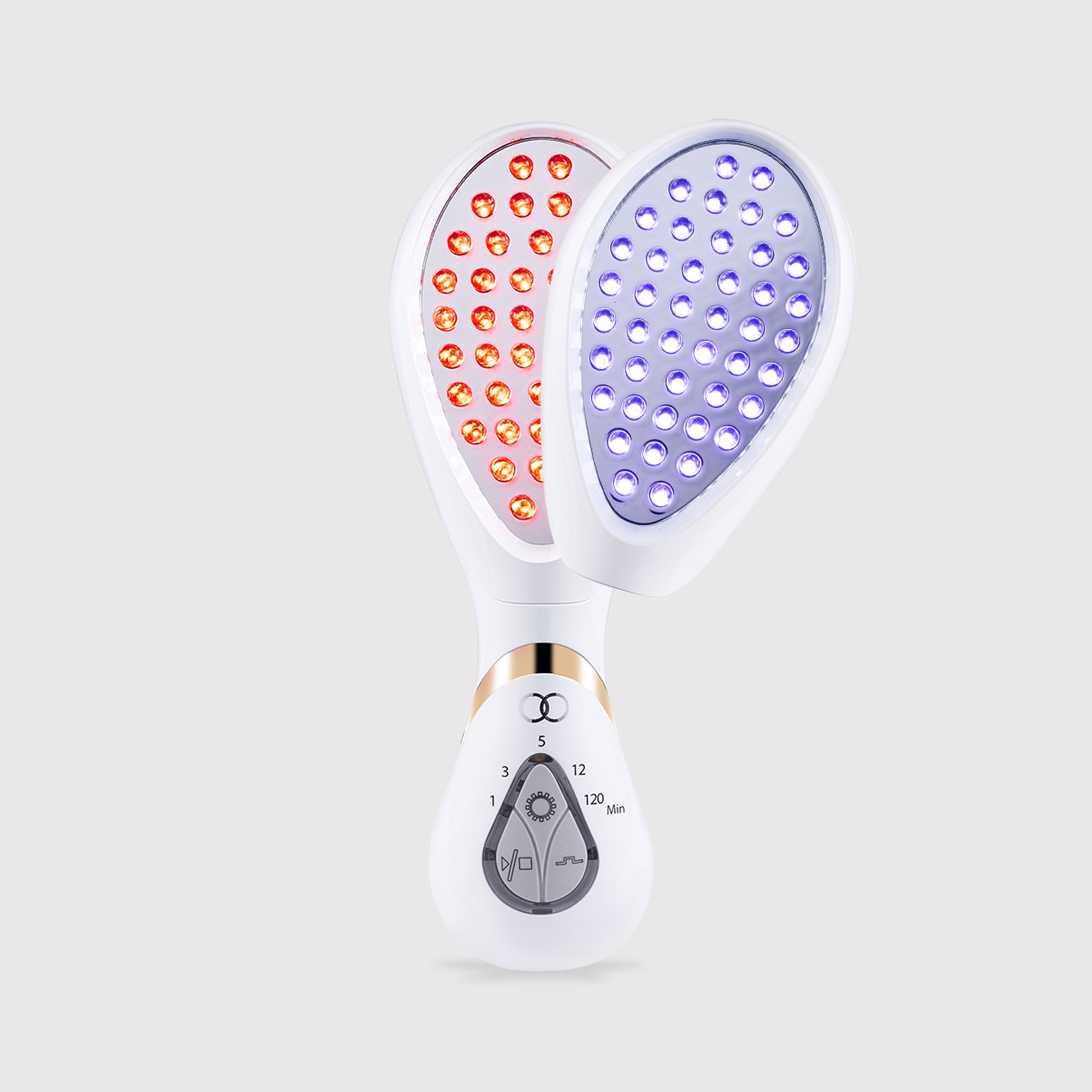 LumaGlow LED light therapy wand showing device for LED light therapy